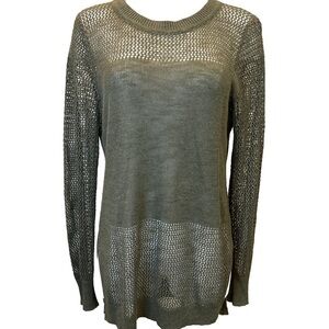 Banana Republic Linen Mesh Top/Medium